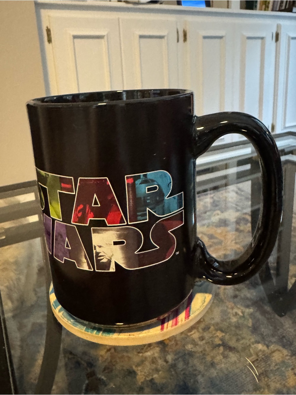 Star Wars Black Ceramic Mug with Multicolor Logo